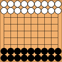 Bodogemu - Hasami Shogi é uma variantes simples do jogo